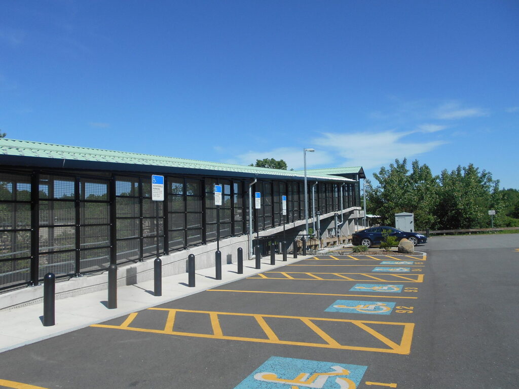 Handicapped parking and ramp