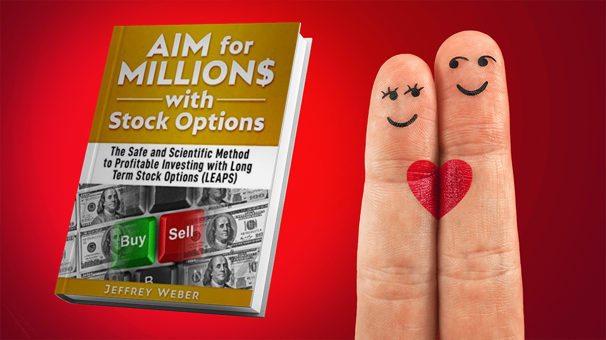 AIM for Millions with Stock Options happy sign