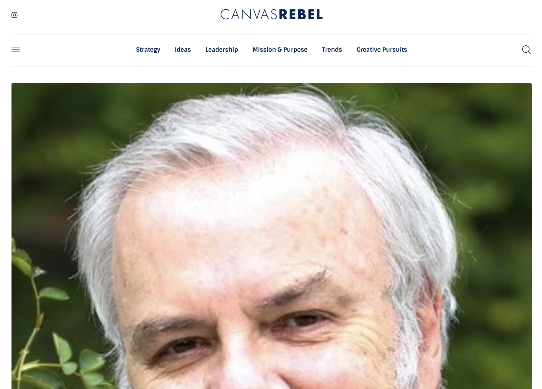 Jeff Weber Canvas Rebel page top