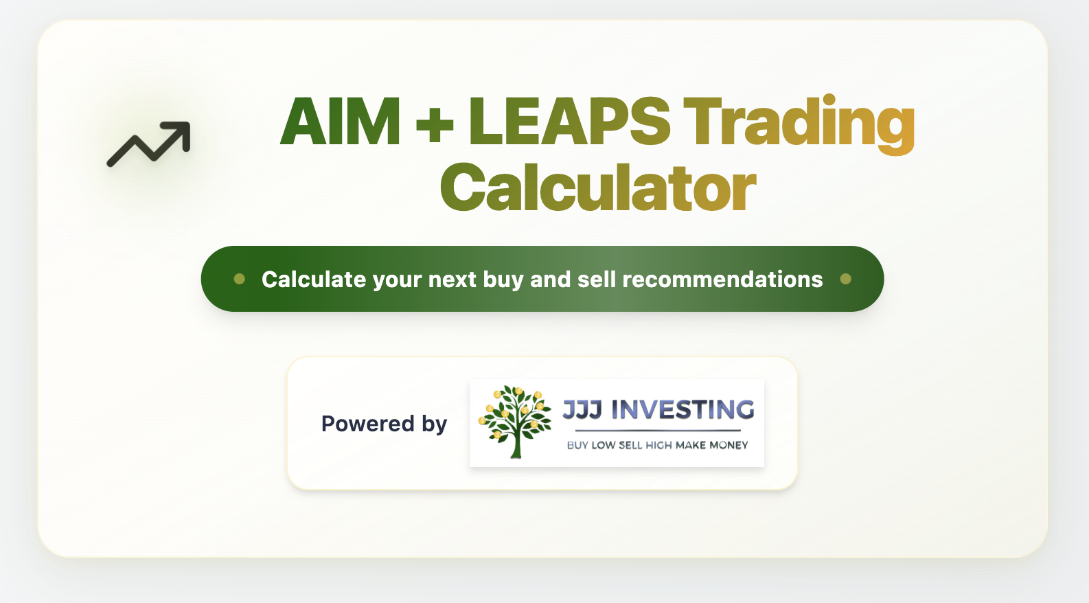 AIM + LEAPS Trading Calculator header